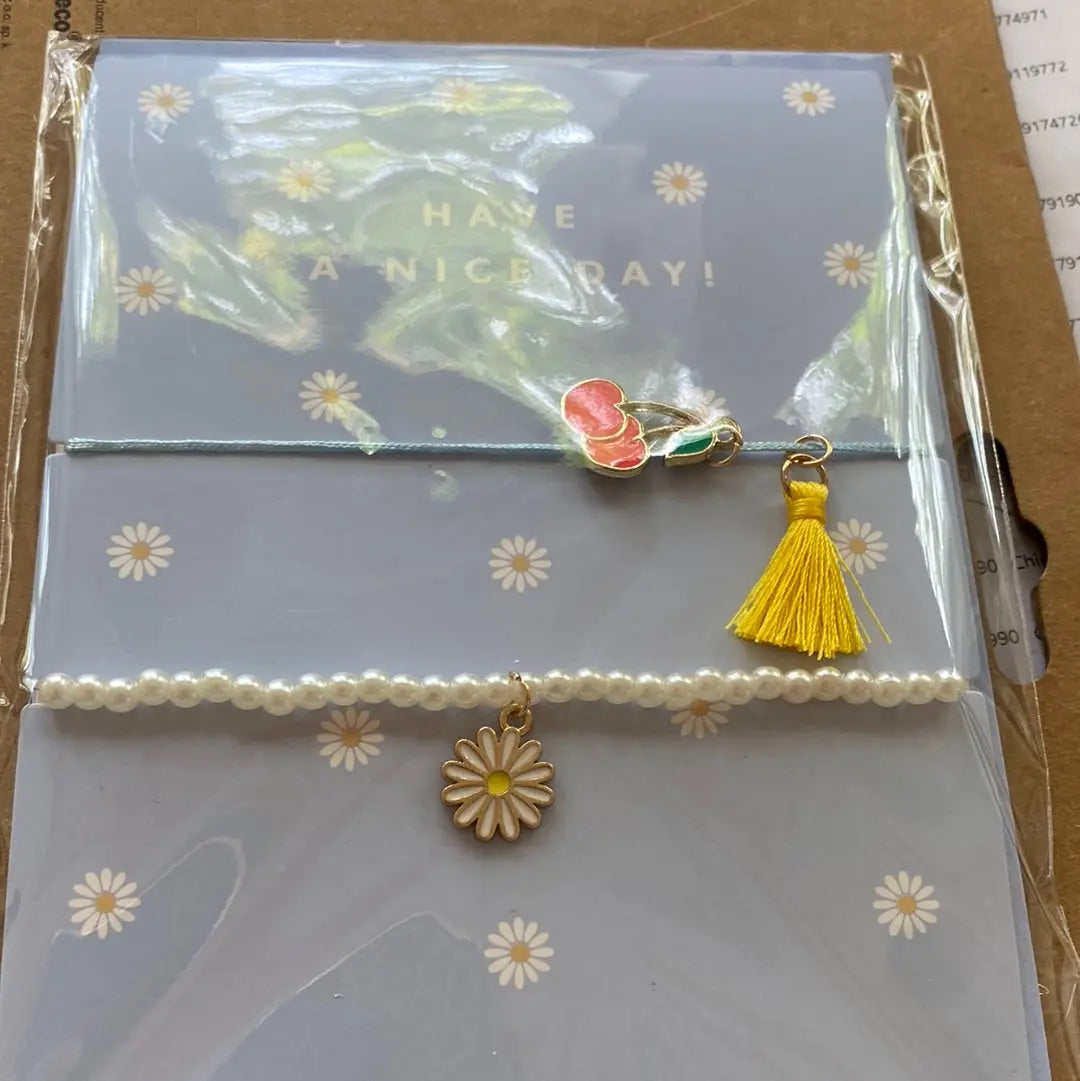 Card with enamel pin have a nice day Partydeco