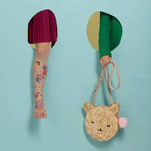 Cat Cross Body Straw Bag Meri Meri