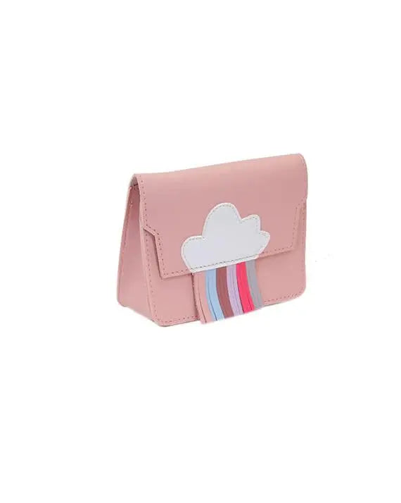 Child's shoulder bag - pink rainbow Yuko. B