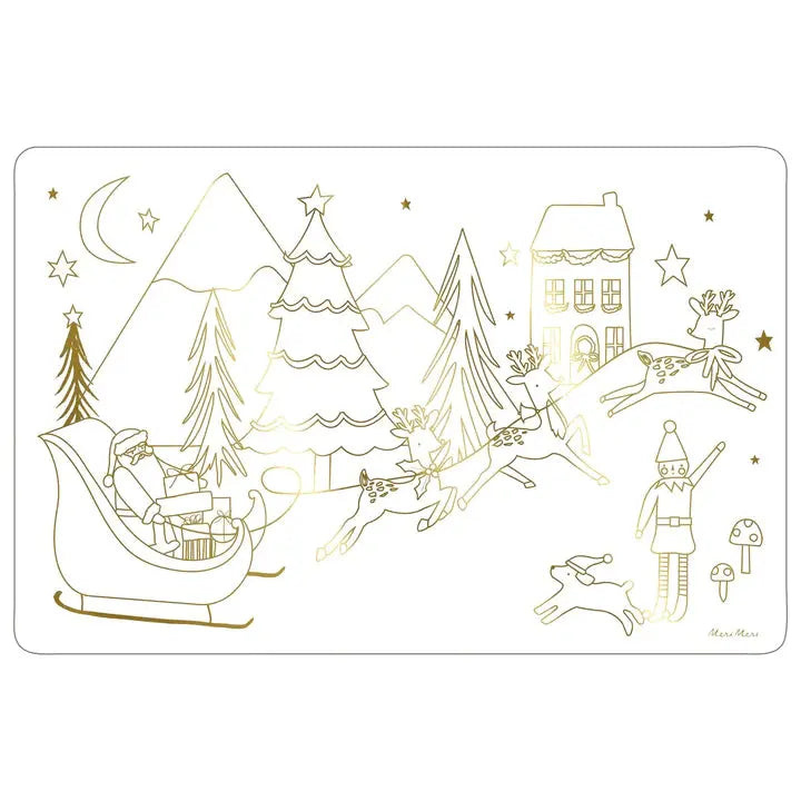 Christmas Colouring Placemats Meri Meri