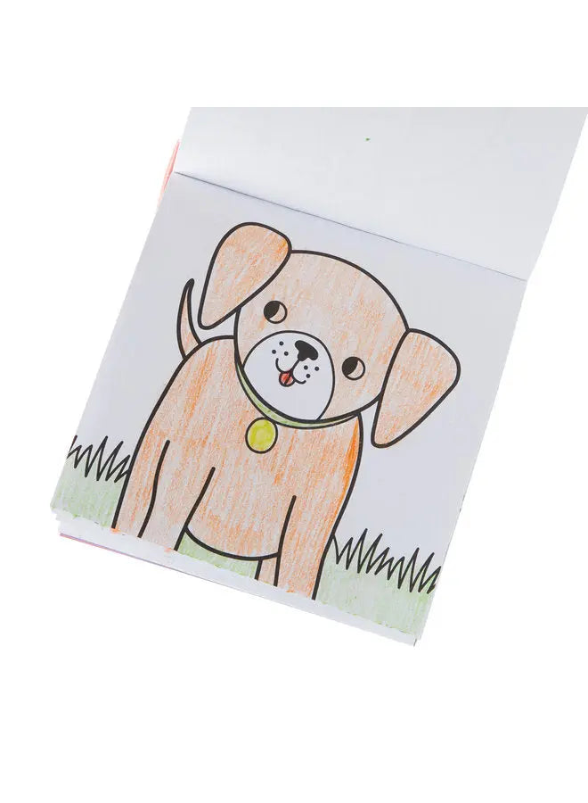 Coloring Book with Crayons Pet Pals (138-021) OOLY