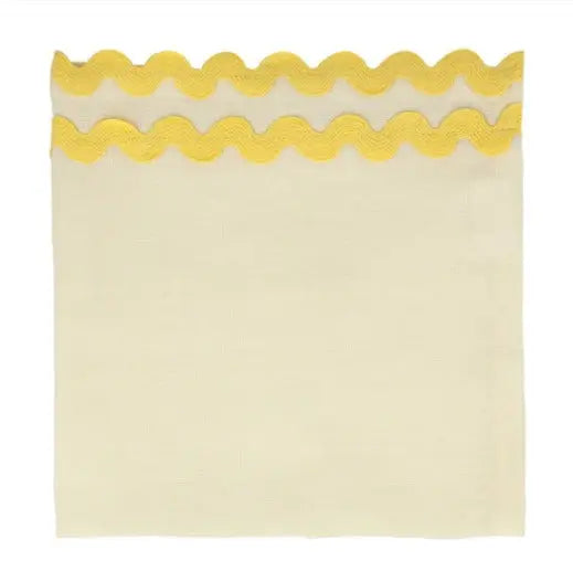 Colourful Ric Rac Fabric Napkins (x 6) Meri Meri