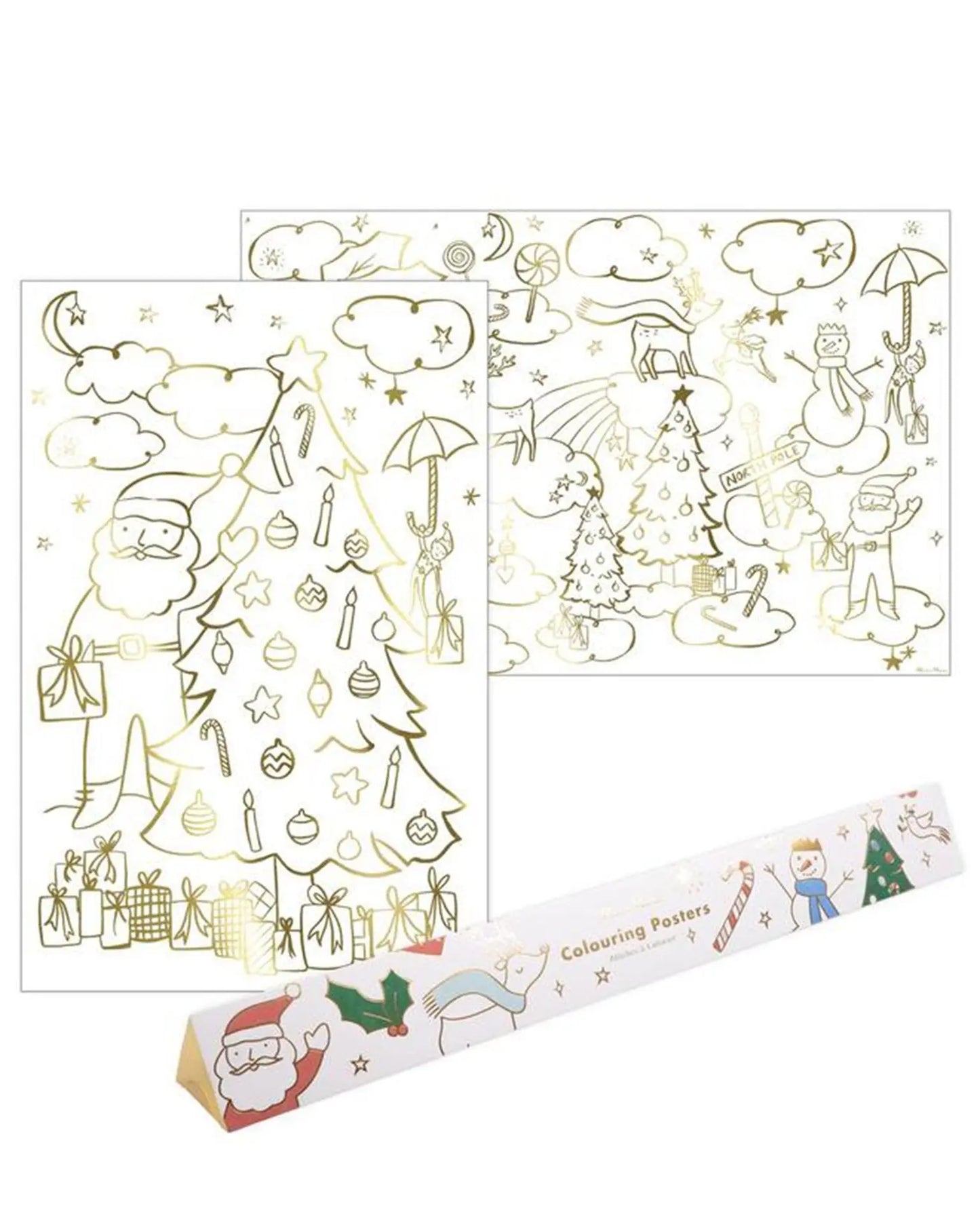 Colouring Posters christmas Meri Meri