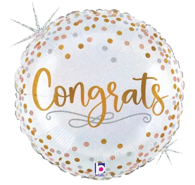 Congrats Confetti FOIL BALLOON Foil
