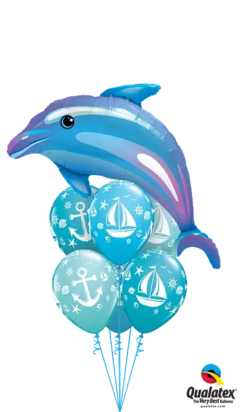 Delightful Dolphin Foil Balloon qualatex