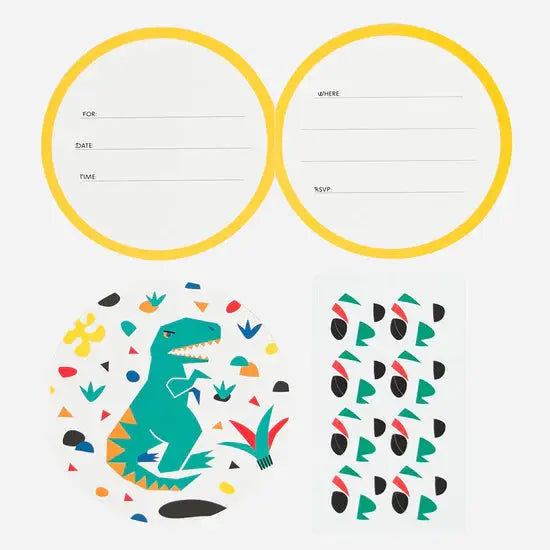 Dino birthday invitation card (8) My Little Day