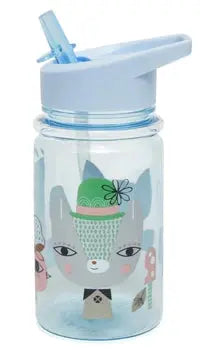Drinking bottle lama and friends blue Petit Monkey