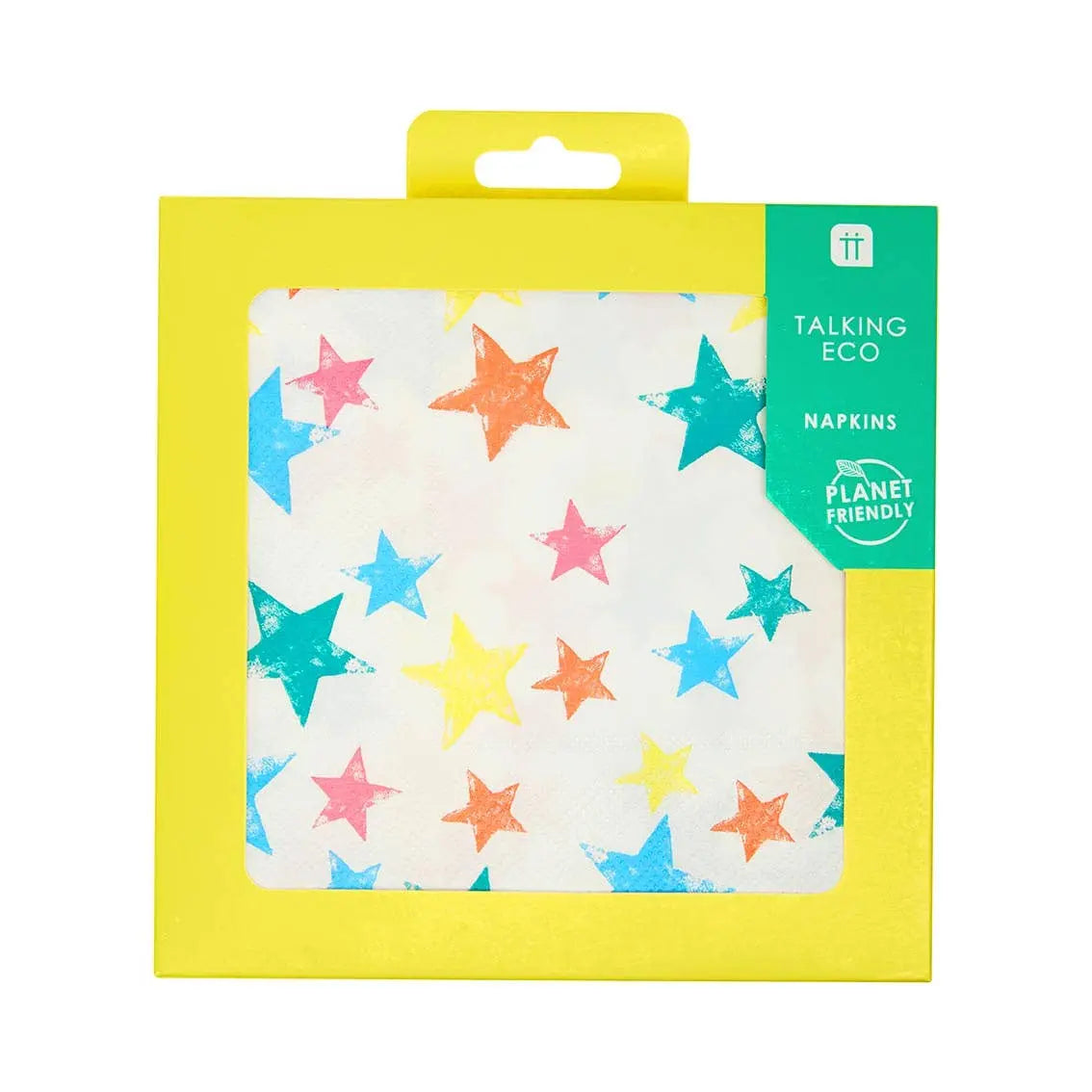 Eco-Friendly Rainbow Star Napkins - 20 Pack Talking Tables