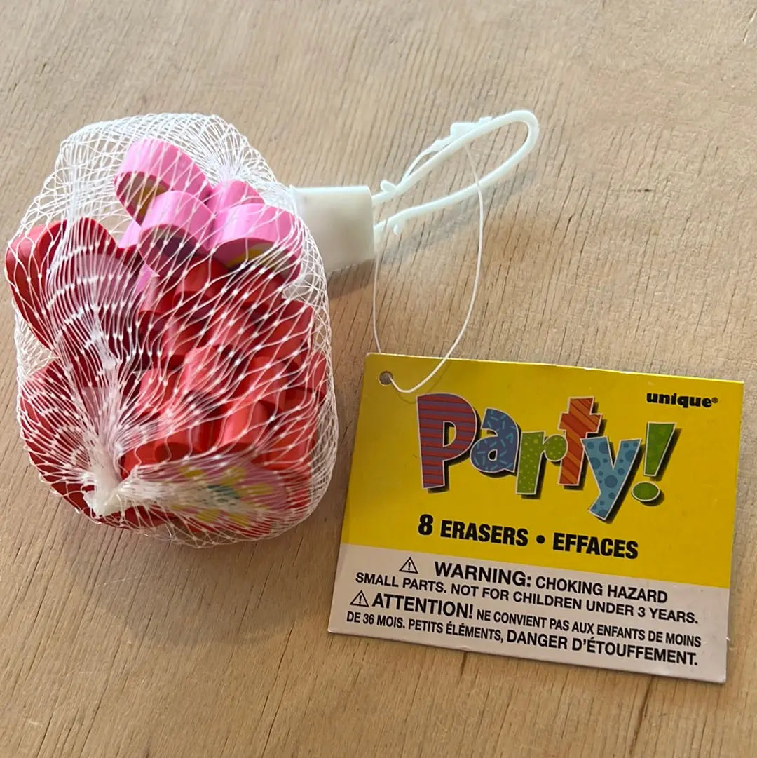 Eraser Party pack of 8 OOLY