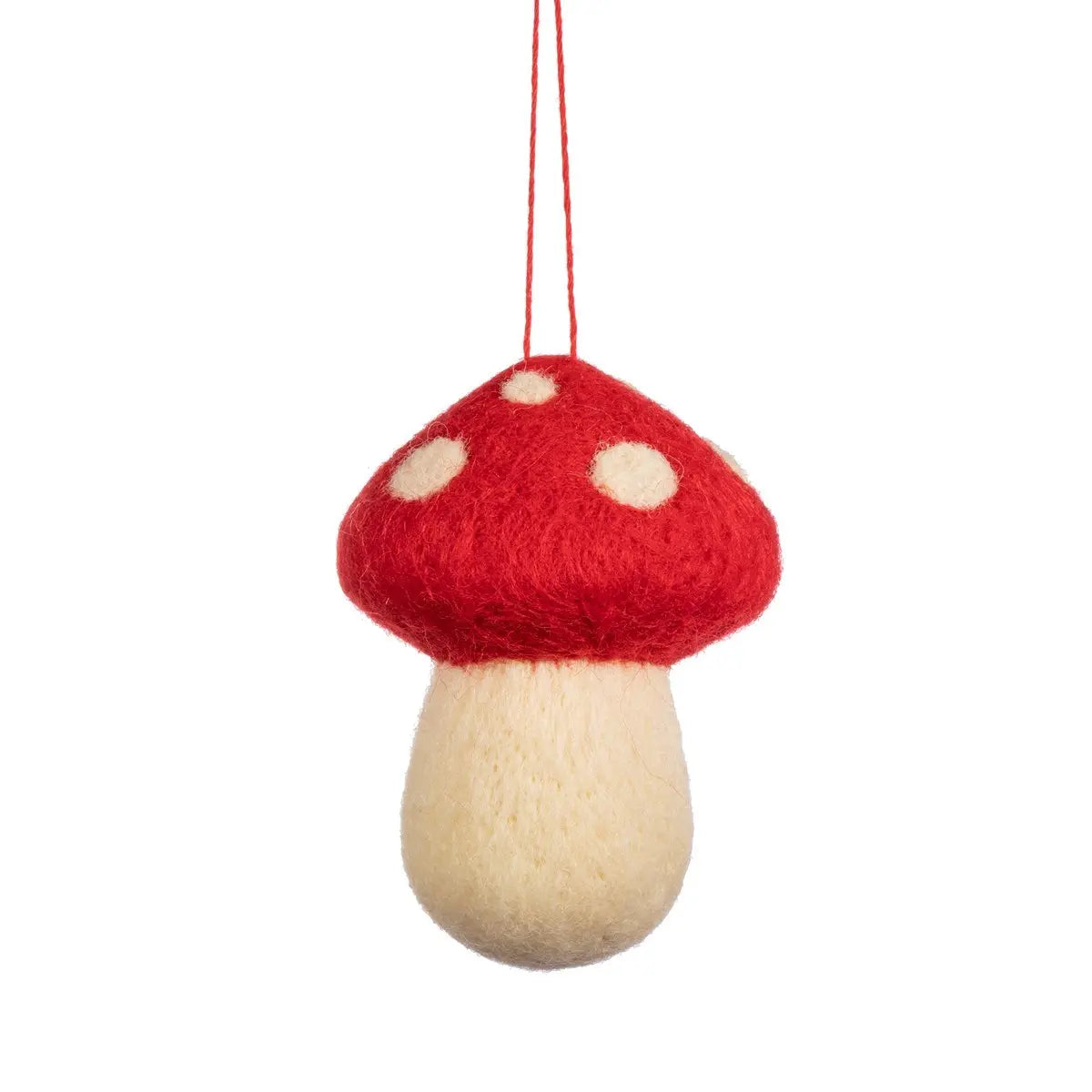 Felt Mushroom Hanging Decoration SASS AND BELLE