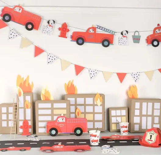 Firefighter Hats (x 8) Meri Meri