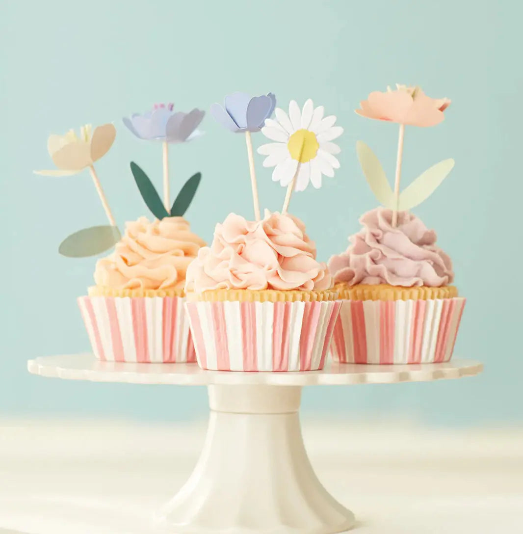 Flower Garden Cupcake Kit (x 12 toppers) Meri Meri