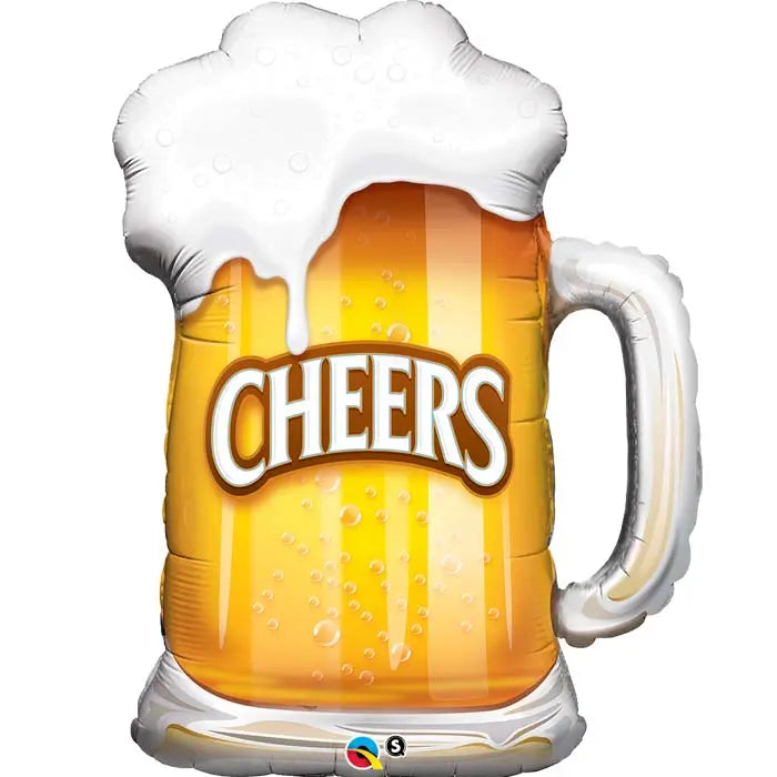 Foil Balloon 35″ Cheers! Beer Mug qualatex