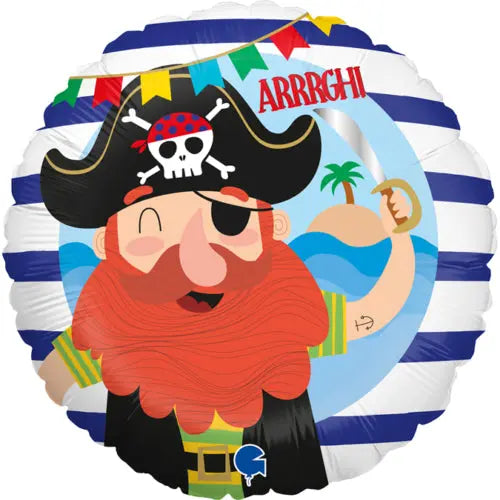 Funny Pirate FOIL BALLOON grabo
