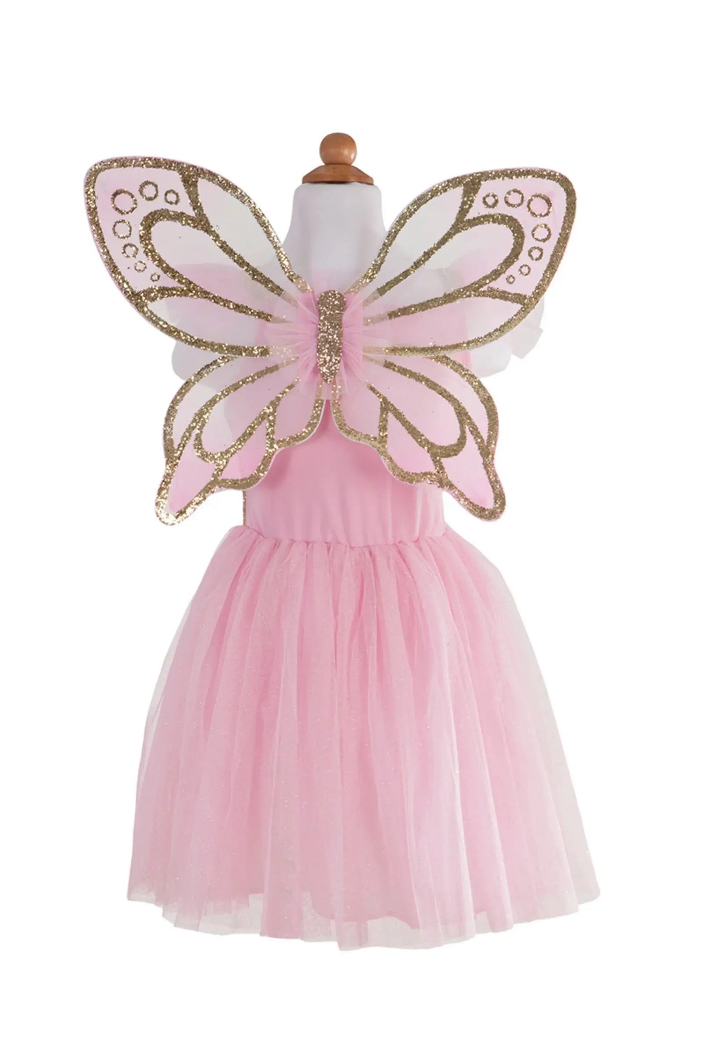 GOLD BUTTERFLY DRESS WITH FAIRY WINGS Great Pretenders