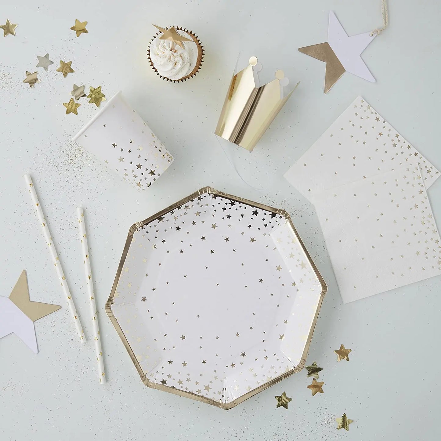 Gold Foiled Star Food Picks Ginger Ray