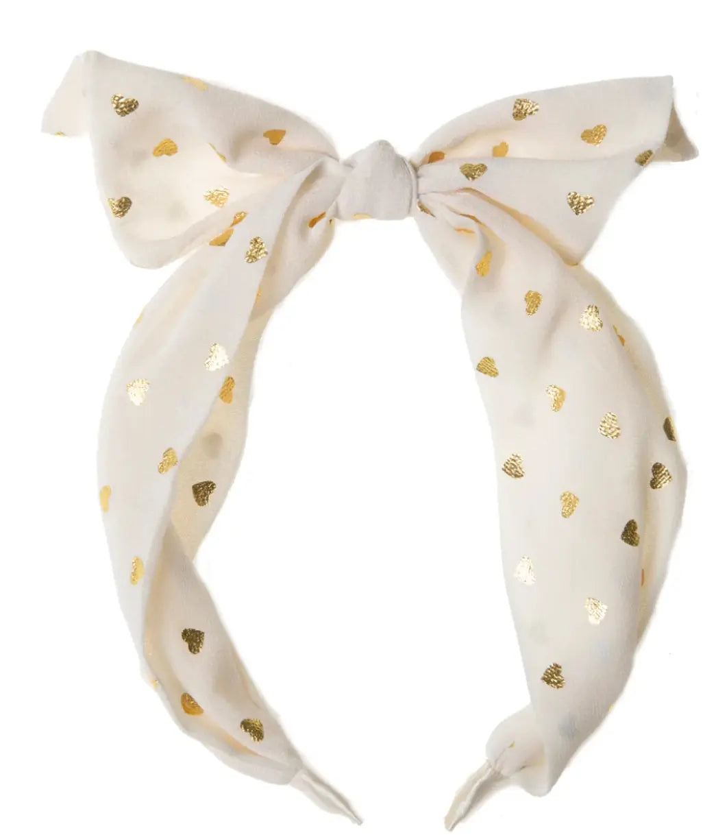 Gold Heart Headband Rockahula