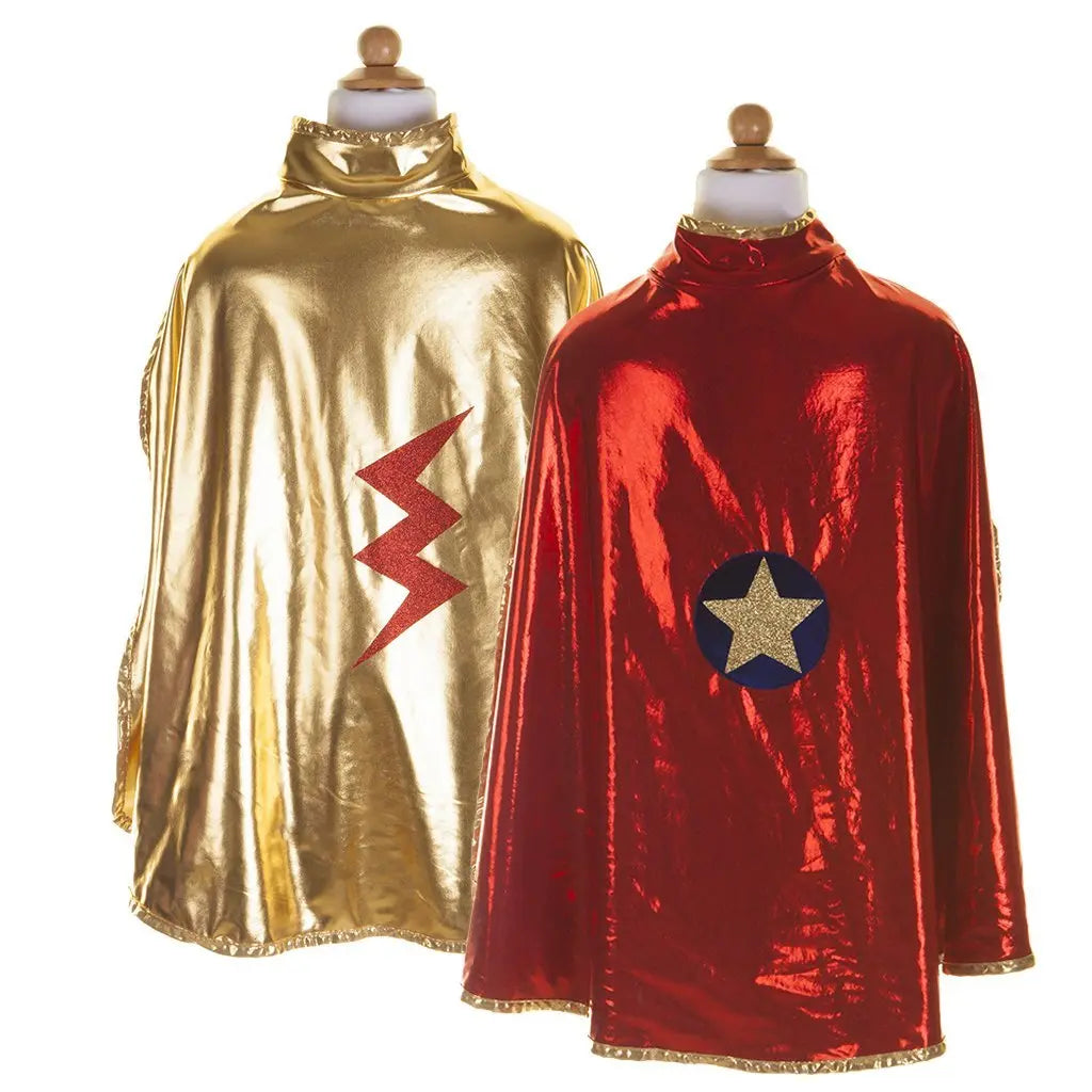 Gold and Red Reversible Wonder Cape Great Pretenders
