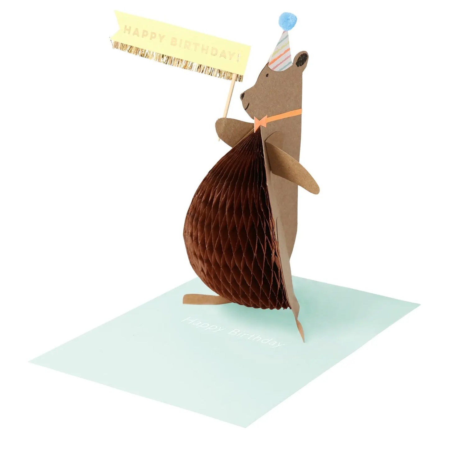 Honey bear stand-up card Meri Meri