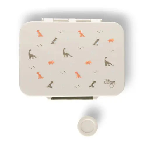 Incredible Tritan Lunch Box With 4 Compartments - Dino -Green Citron