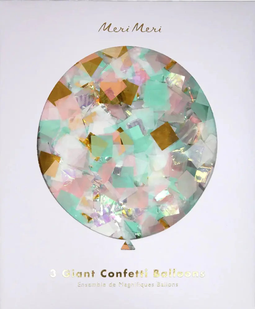 Iridescent Giant Confetti Balloon Kit (x 3) Ginger Ray