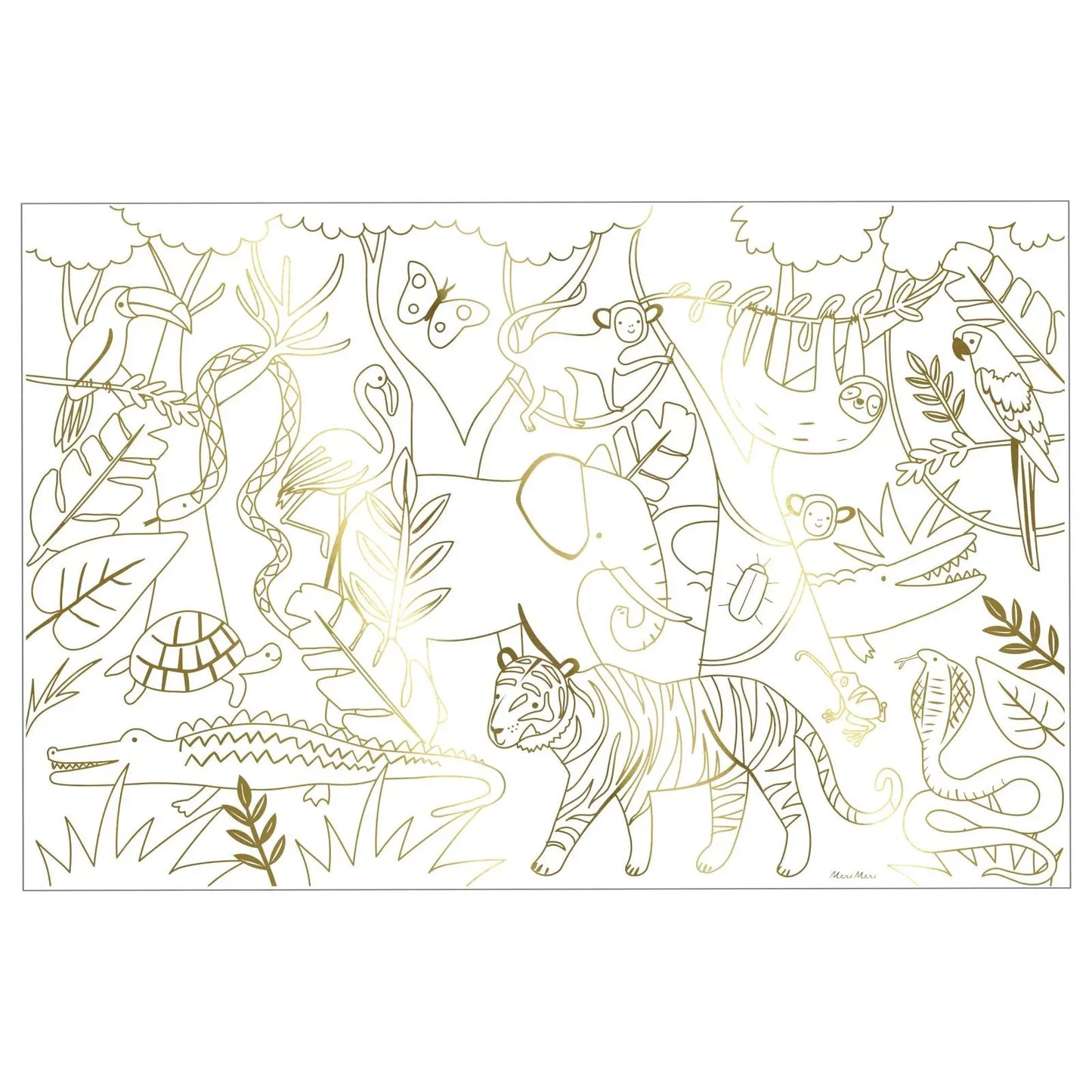 Jungle Colouring Poster Meri Meri