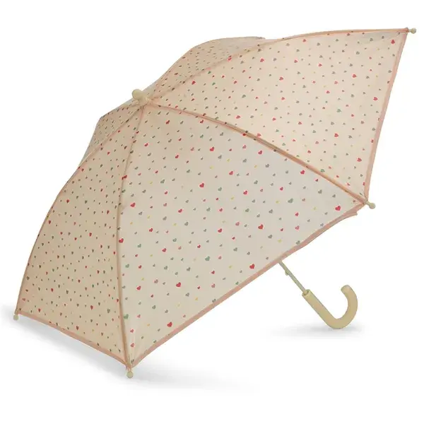 KIDS UMBRELLA - Multi Hearts Konges Slojd