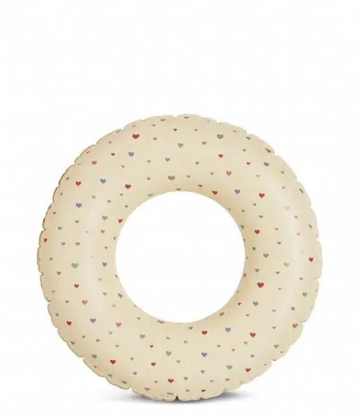 (KS4871) Junior Swim Ring - Multi Hearts Konges Slojd