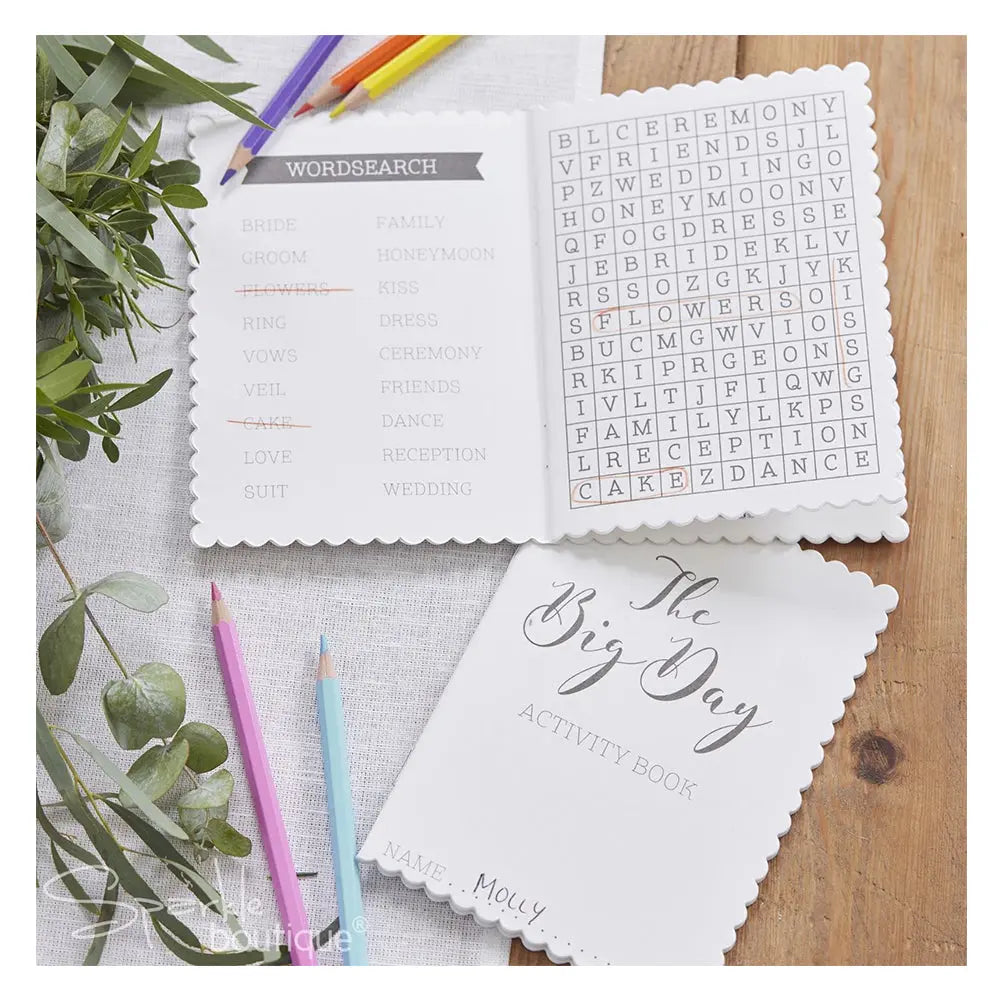 Kids Wedding Activity Book - Beautiful Botanics Ginger Ray