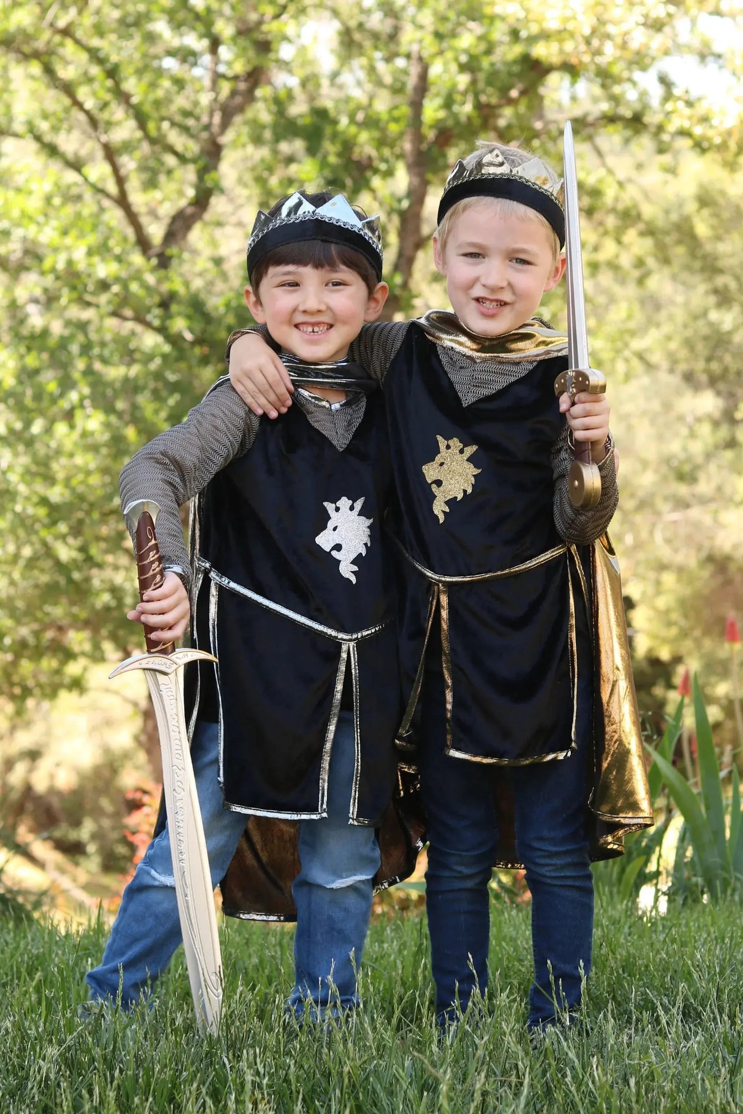 Knight Set Gold with Tunic, Cape and Crown Great Pretenders