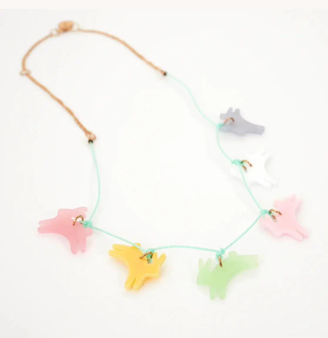Leaping Bunny Necklace Meri Meri