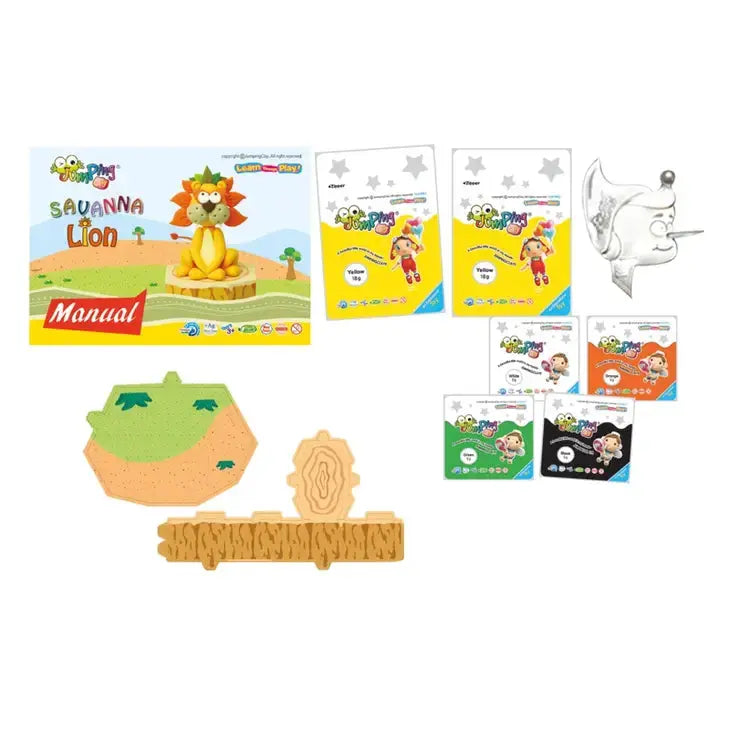 Lion - Savanah Collection - Air Dry Modelling Clay Kit JumpingClay