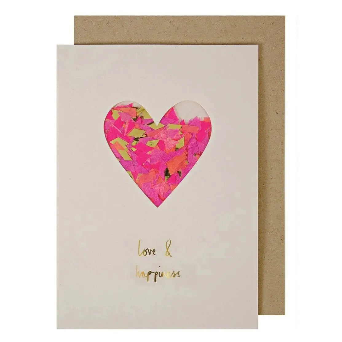 Love & happiness confetti card Meri Meri