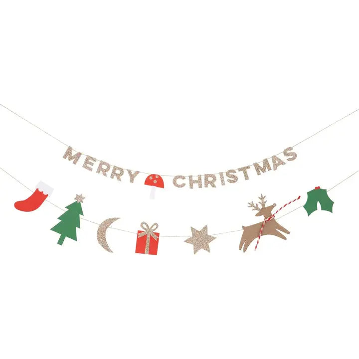 MERRY CHRISTMAS GARLAND CARD Meri Meri