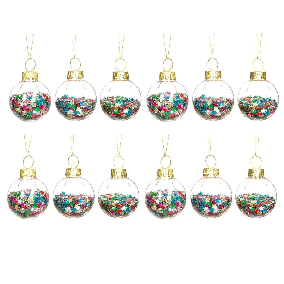 MINI DISCO STARS BAUBLES - SET OF 12 SASS AND BELLE