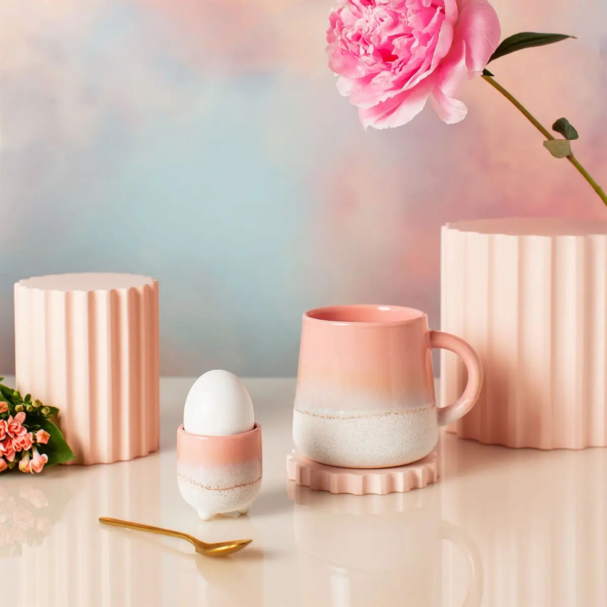 MOJAVE GLAZE PINK MUG SASS AND BELLE