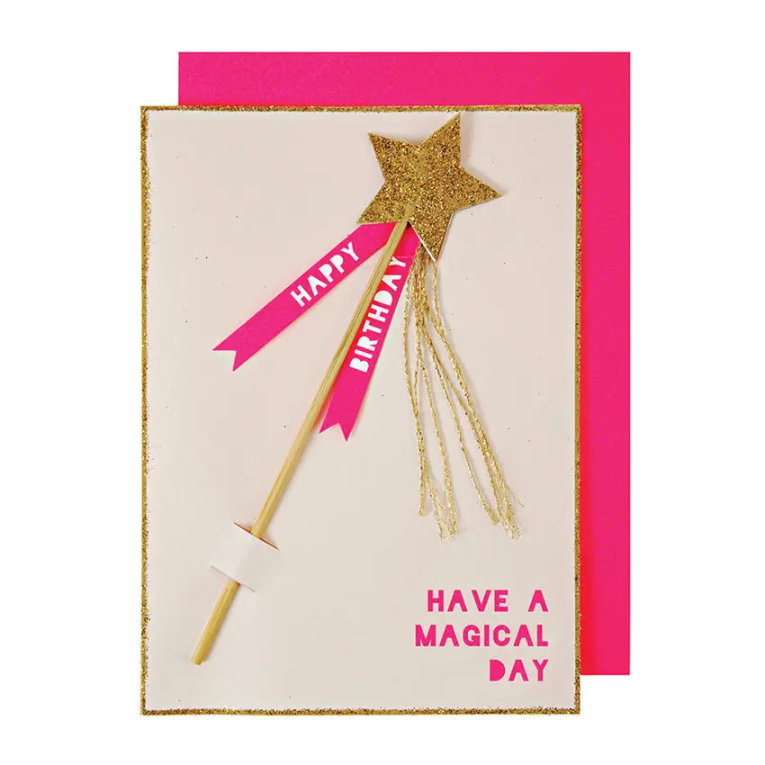 Magic wand card Meri Meri