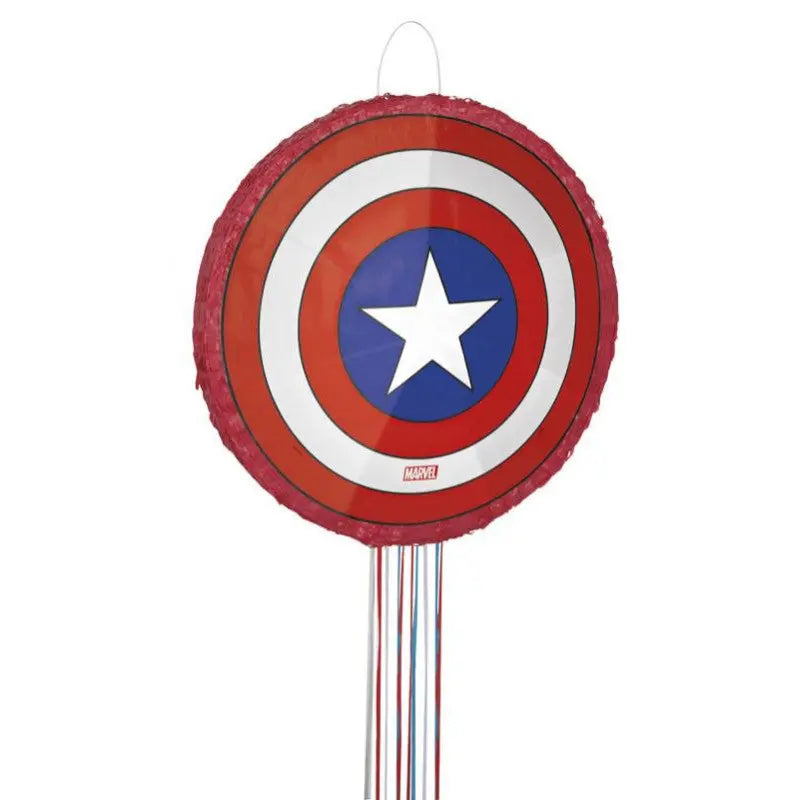 Marvel Pull Pinata - Captain America Shield cotillons Alsace