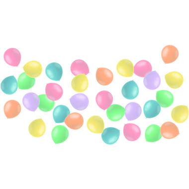 Mini Balloons Powder Pastels 13cm - 50 pieces Folat