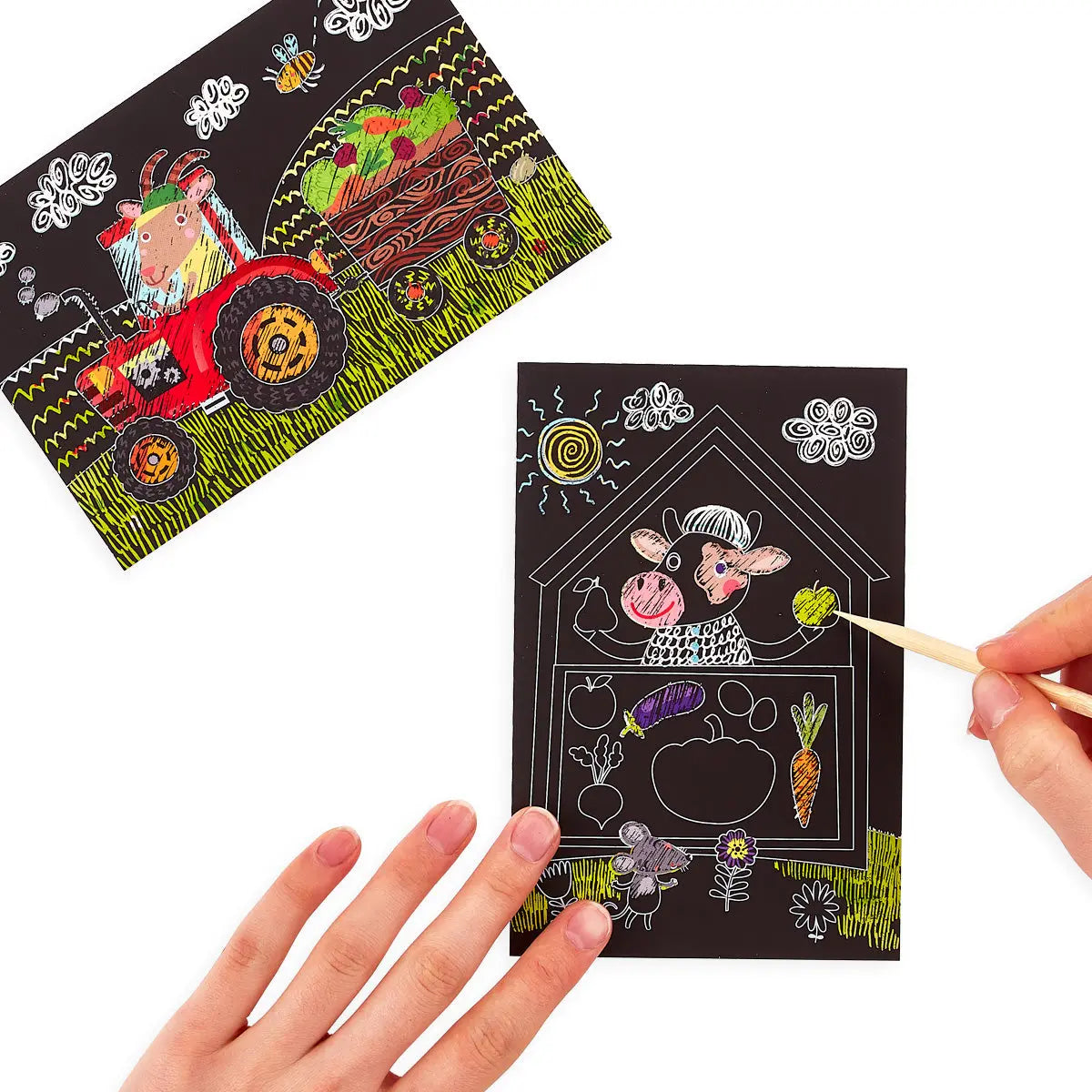 Mini Scratch & Scribble – Farm Animals OOLY