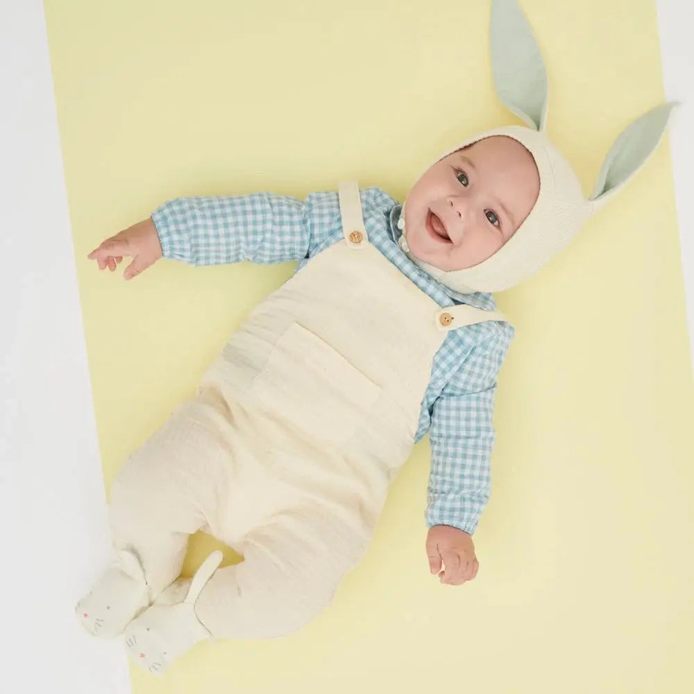 Mint Bunny Baby Booties Meri Meri
