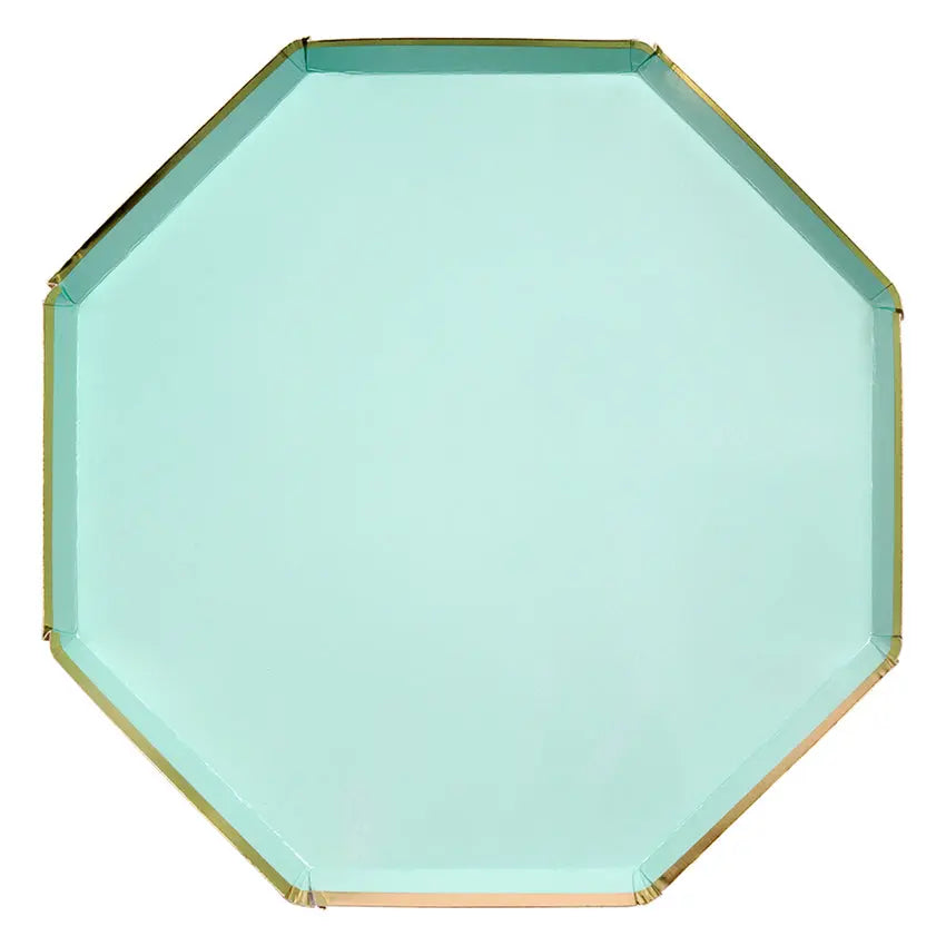 Mint side plates Meri Meri