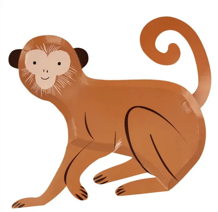 Monkey Plates (x 8) Meri Meri