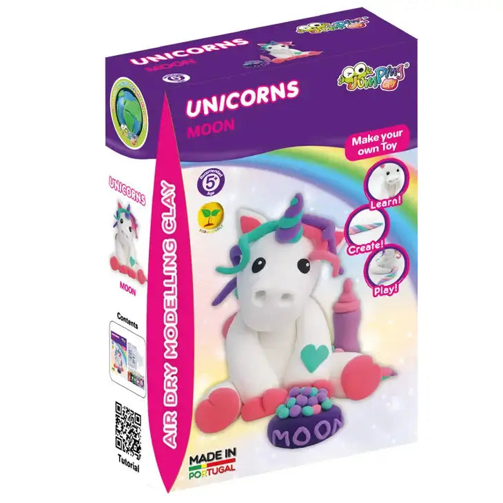 Moon - Unicorns Collection- Air Dry Modelling Clay Kit JumpingClay