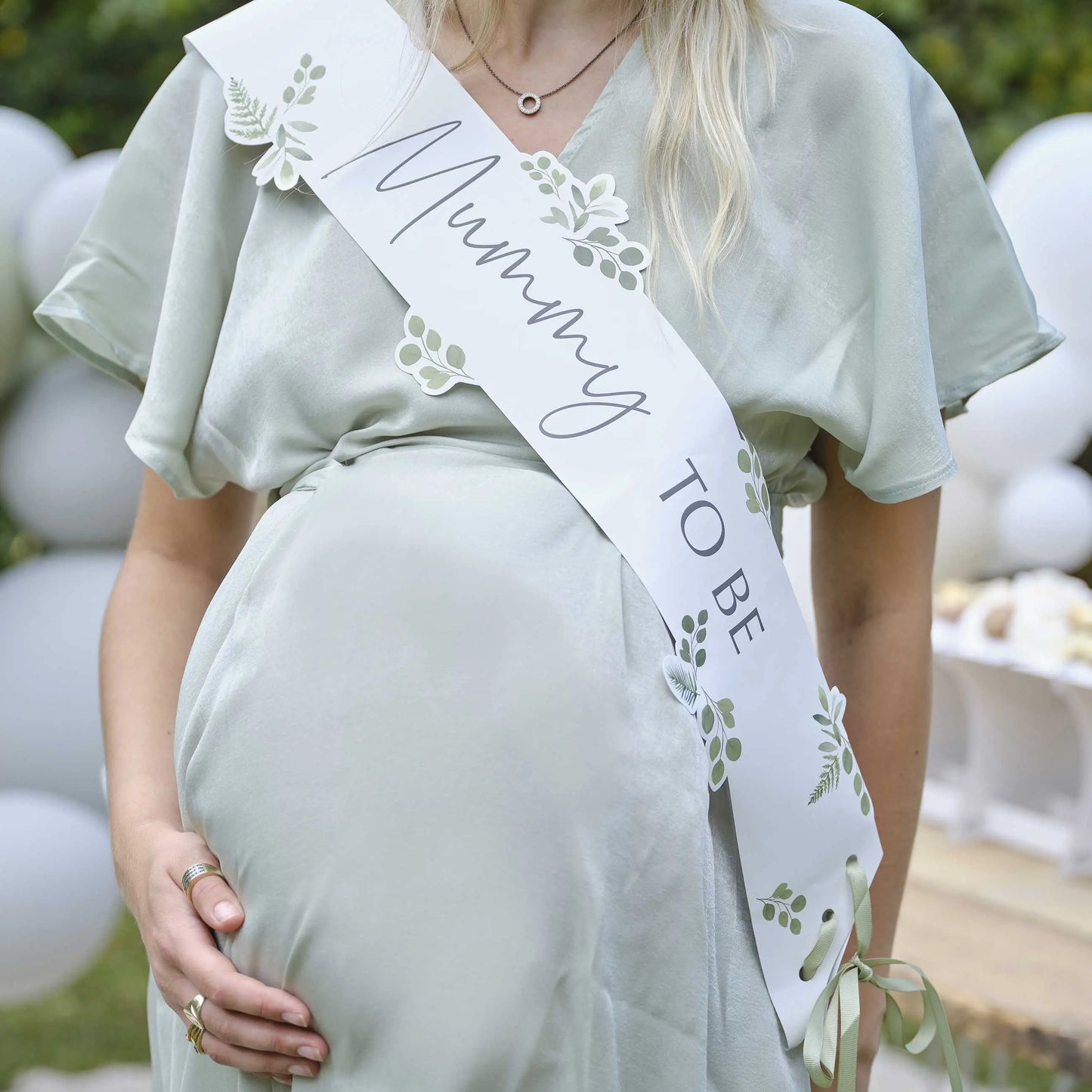 Mummy to Be Botanical Baby Shower Sash Ginger Ray