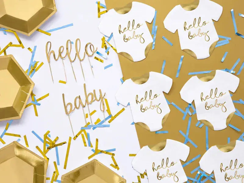 Napkins baby romper - Hello baby Partydeco