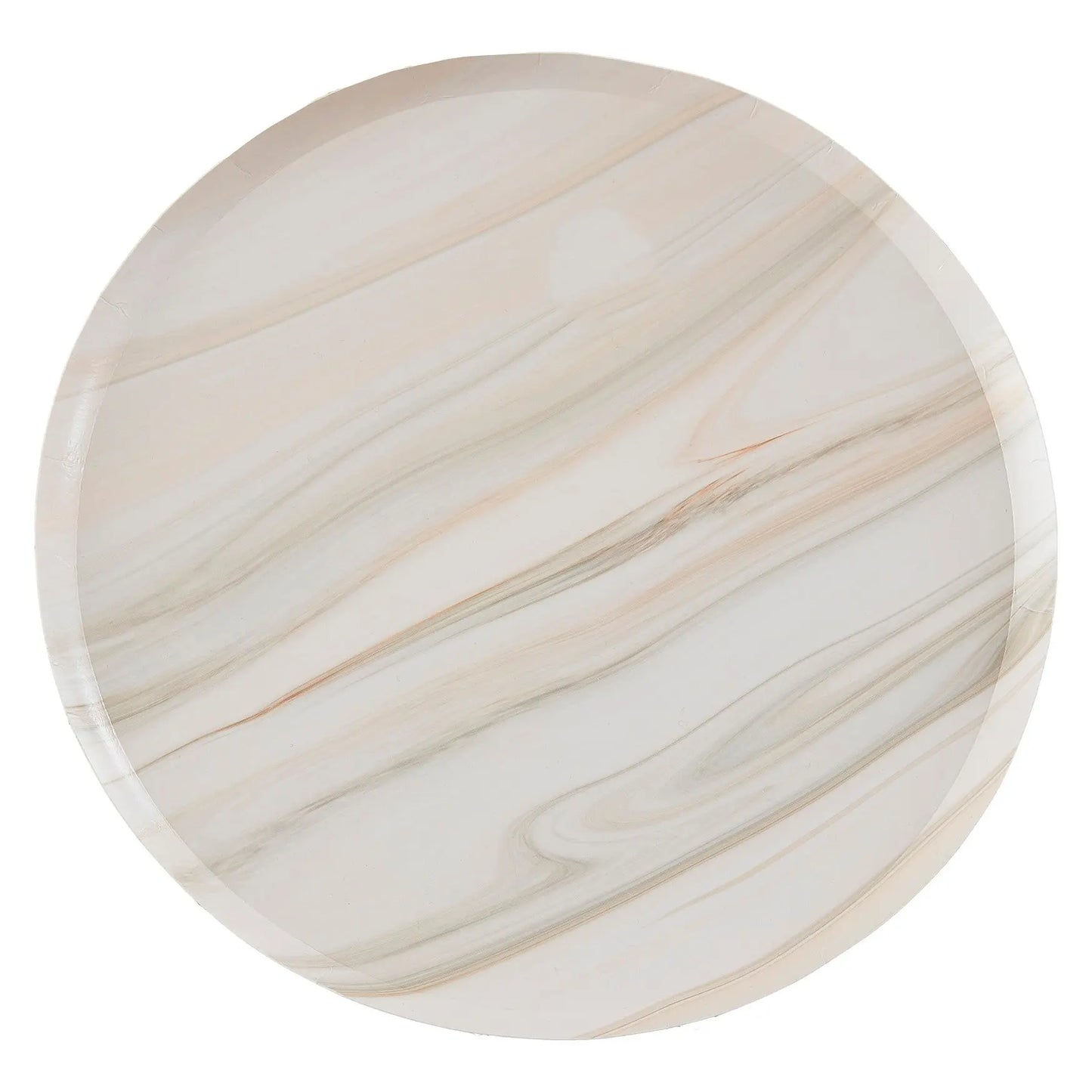 Natural Marble Paper Plates Ginger Ray