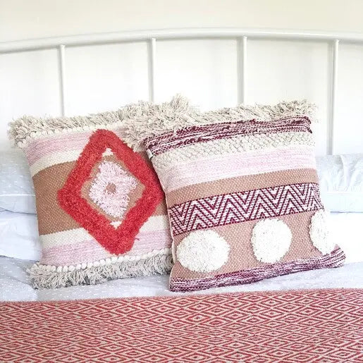 Nevada Tufted Diamond Cushion SASS AND BELLE