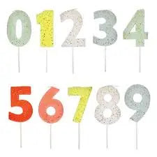 Number candle - 5 orange Meri Meri