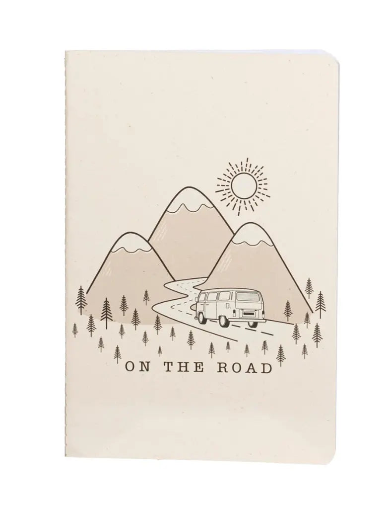 On The Road Cream A5 Notebook SASS AND BELLE